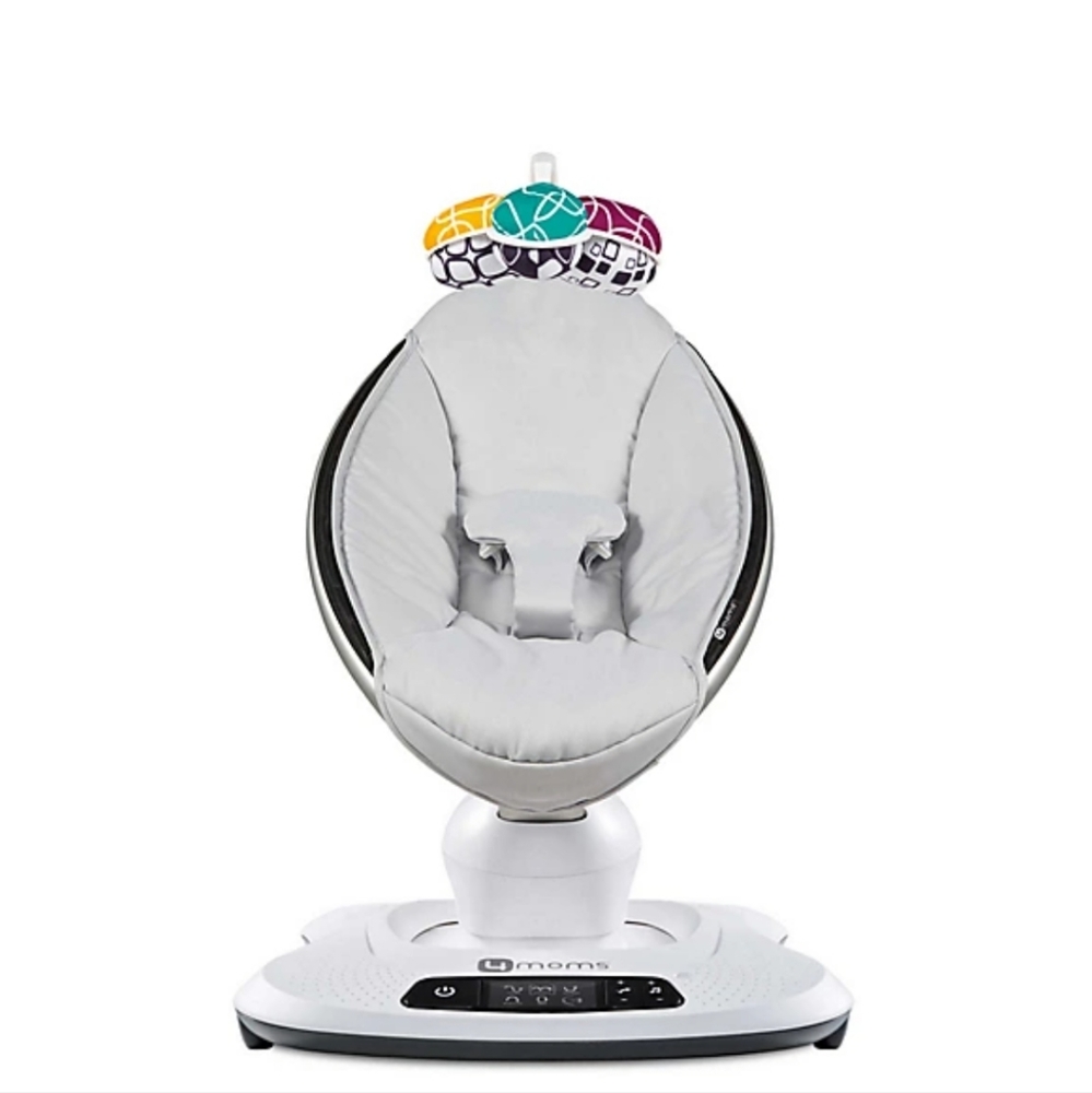 4moms mamaRoo 4 Classic Multi-Motion- Baby Swing in Grey